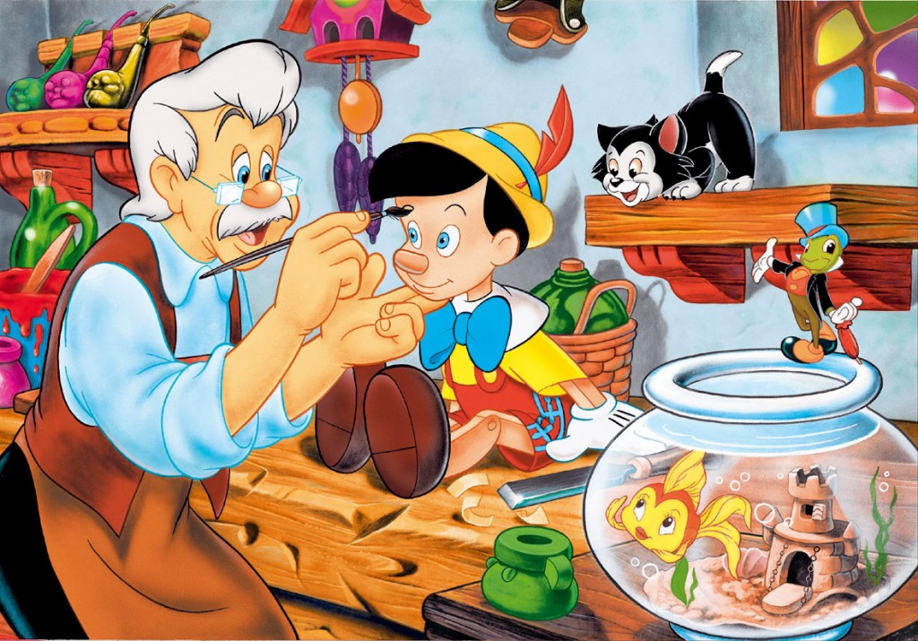 Pinocchio et Geppetto, Dinsey classique