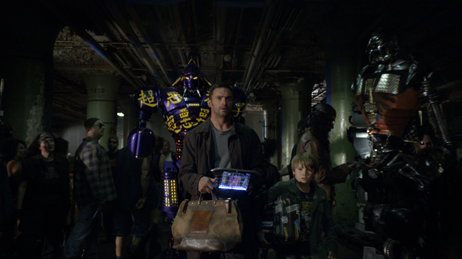 Real Steel avec Hugh Jackman, Evangeline Lilly et Dakota Goyo