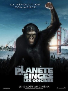 La Planète des singes : les origines, affiche française