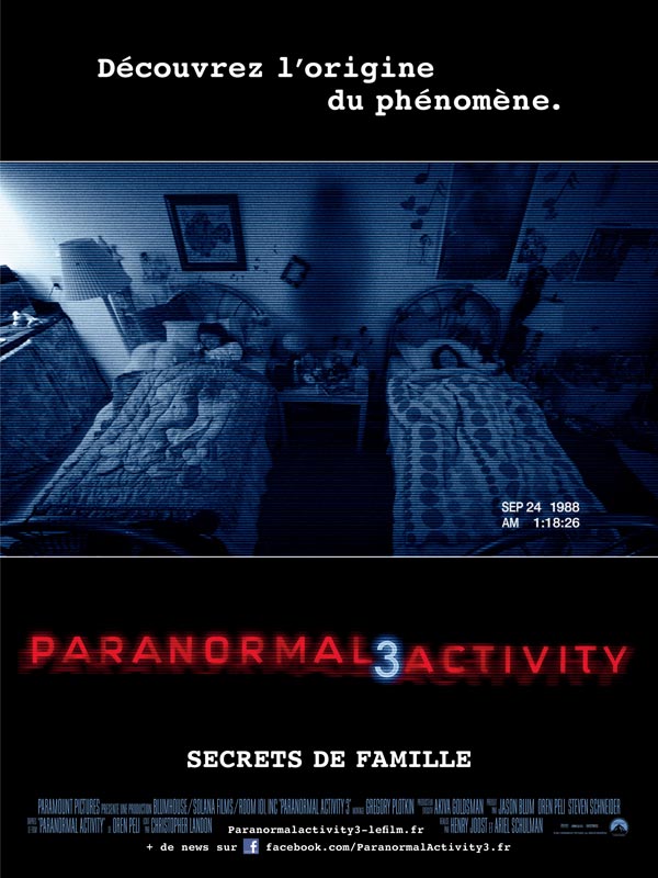 Paranormal Activity 3 : L'Affiche Française