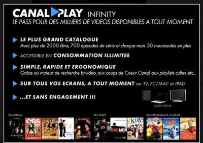 CanalPlay Infinity : l'offre VOD illimité de Canal +