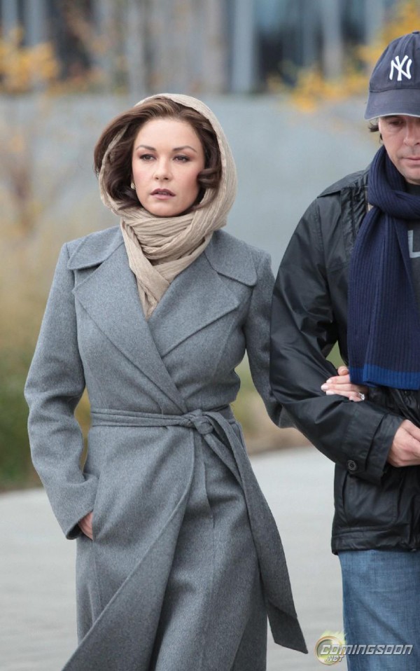 Photos de Mark Wahlberg et Catherine Zeta-Jones sur le tournage de Broken City