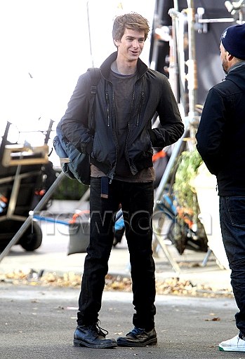 Andrew Garfield en tournage New York