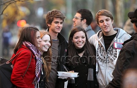 Andrew Garfield du tournage à New York