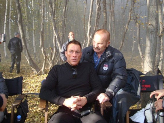 Jean-Claude-Van-Damme sur le tournaged'Expendables 2