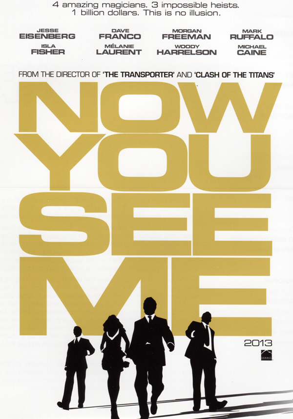 L'affiche de Now You See Me de Louis Leterrier avec Jesse Eisenberg