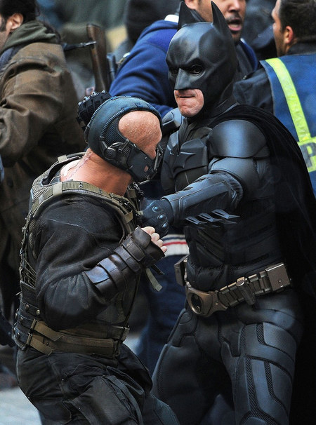 batman vs bane: tournage de the dark knight rises manhattan