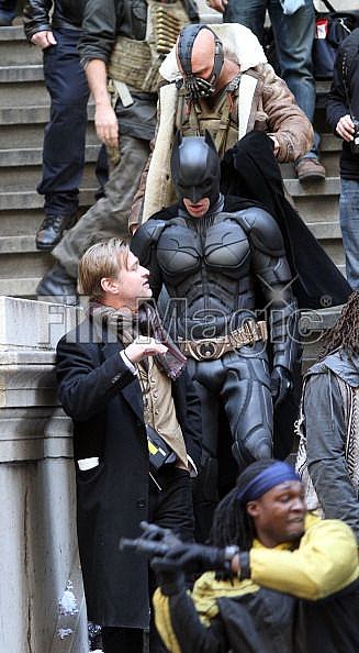 Christopher Nolan, Christian Bale et Tom Hardy