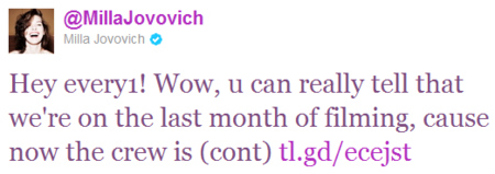 milla jovovich sur twitter