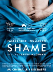 L'affiche de Shame de Steve McQueen avec Michael Fassbender