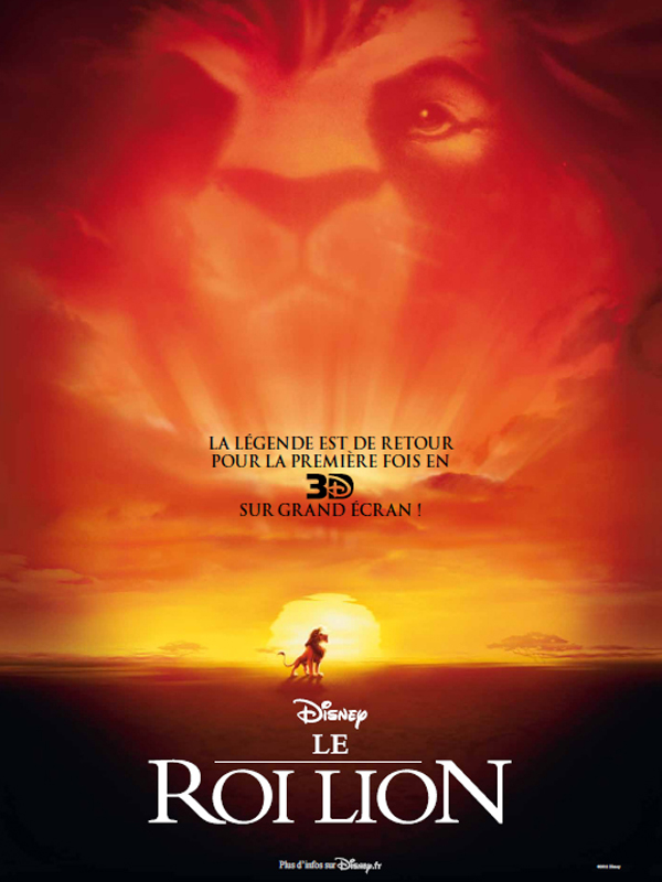 ROI LION 3D AFFICHE