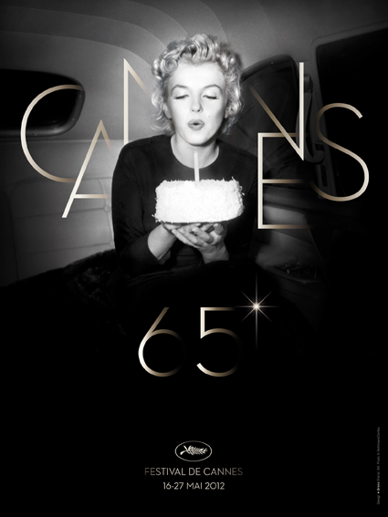 L'affiche du Festival de Cannes 2012 avec Marilyn Monroe