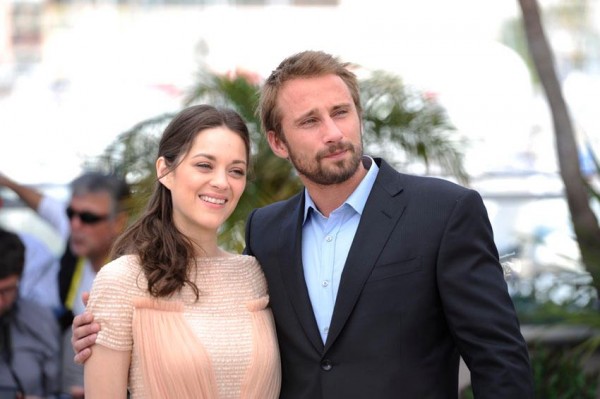 Marion Cotillard et Matthias Schoenaerts au festival de cannes 2012