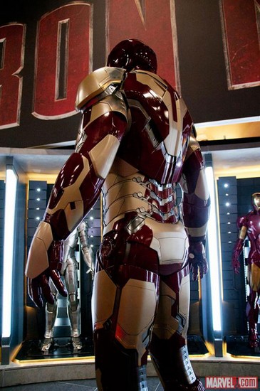 La nouvelle armure beige d'Iron Man 3