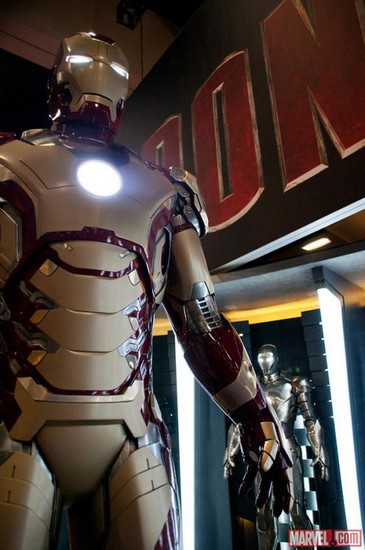 La nouvelle armure beige d'Iron Man 3