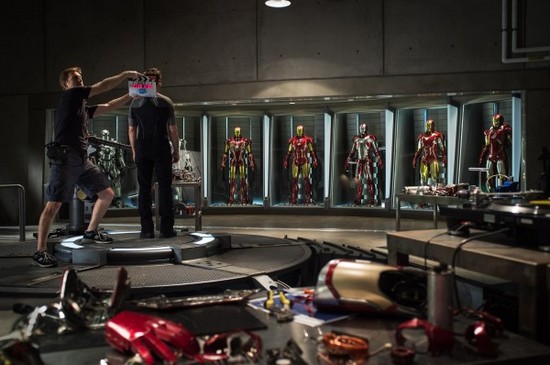 Image de tournage d'Iron Man 3