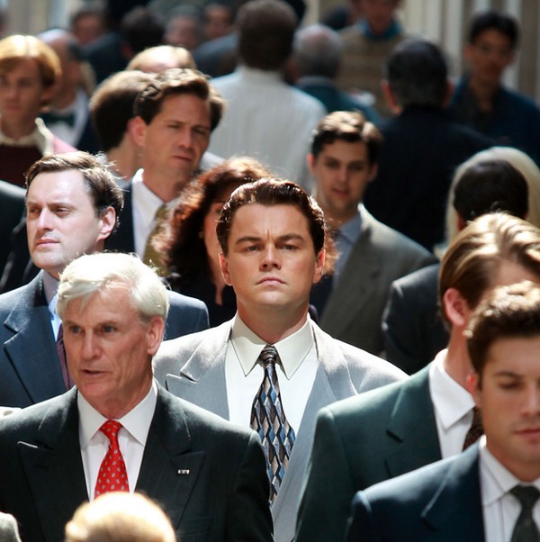 Leonardo DiCaprio sur le tournage de The Wolf of Wall Street