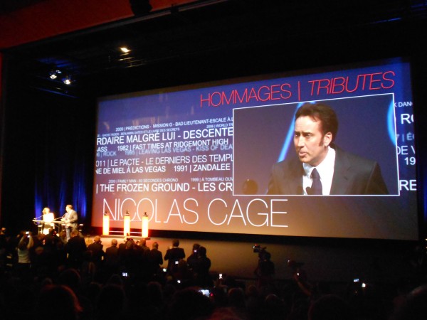 nicolas cage hommage deauville