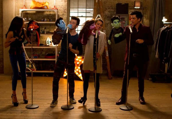 Glee- Muppet Master-Adam Lambert-Lea Michele-Chris Colfer-Naya Rivera