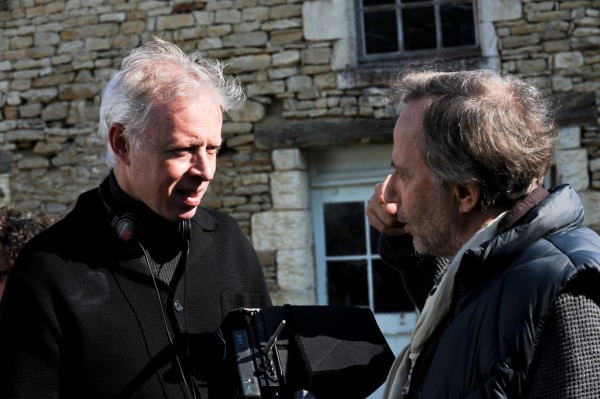 Philippe Le Guay et Fabrice Luchini sur le tournage de ' Alceste à bicyclette '