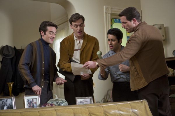 Vincent Piazza (Tommy), Erich Bergen (Bob), John Llloyd Young (Frankie) et Michael Lomenda (Nicky)