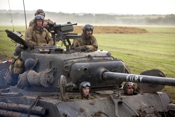 Brad Pitt, Jon Bernthal, Shia LaBeouf, Logan Lerman et Michael Peña