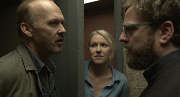 Michael Keaton, Naomi Watts et Zach Galifianakis dans Birdman