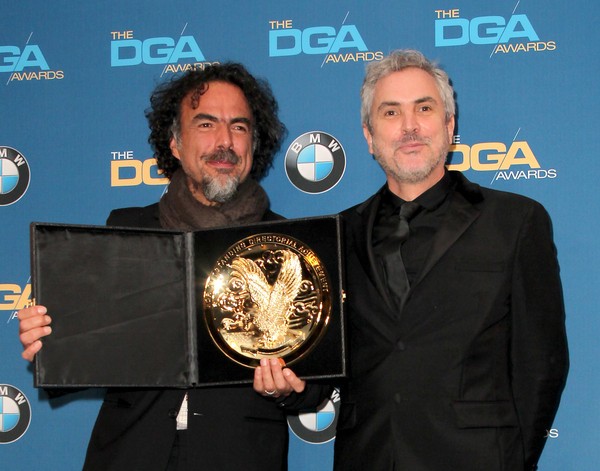 Alejandro Gonzalez Inarritu et Alfonso Cuaron  (photo : David Buchan/Getty Images North America)