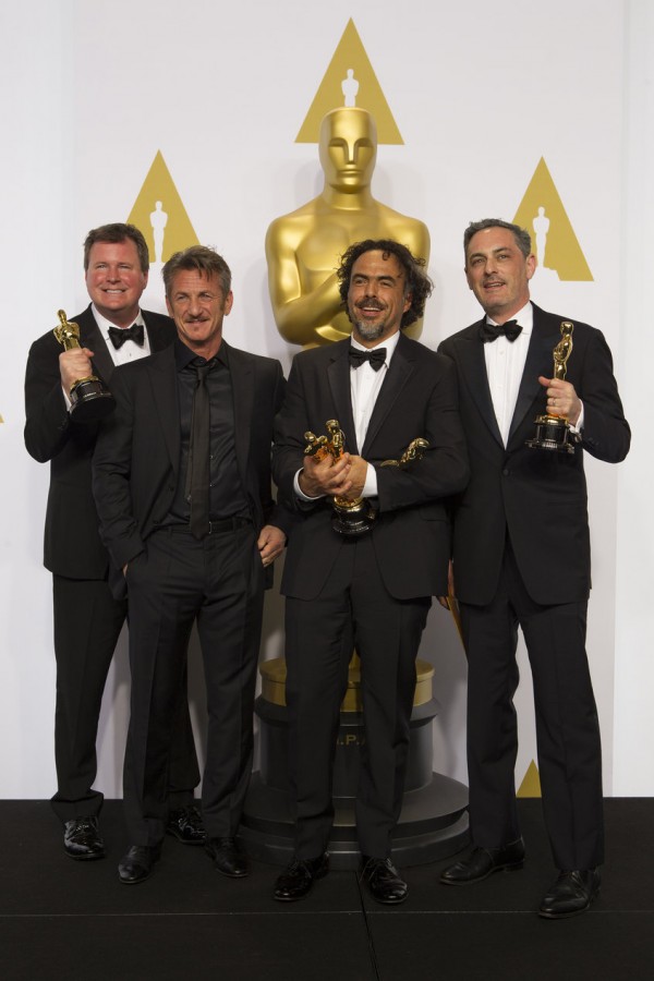 James W. Skotchdopole Sean Penn Alejandro Inarritu et John Lesher  (ABC/Rick Rowell)