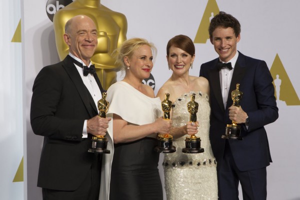 J.K.Simmons, Patricia Arquette, Julianne Moore et Eddie Redmayne