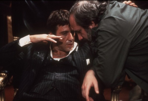 Brian de Palma sur le tournage de Scarface avec Al Pacino
