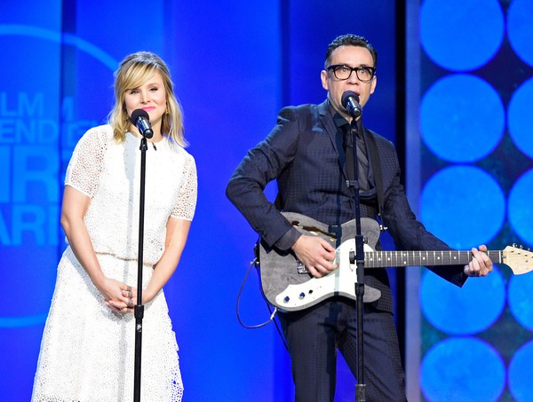 Kristen Bell et Fred Armisen (photo : Kevork Djansezian/Getty Images North America) 