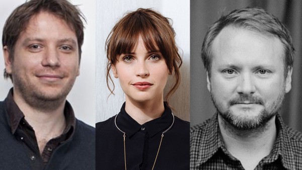 Gareth Edwards, Felicity Jones et Rian Johnson