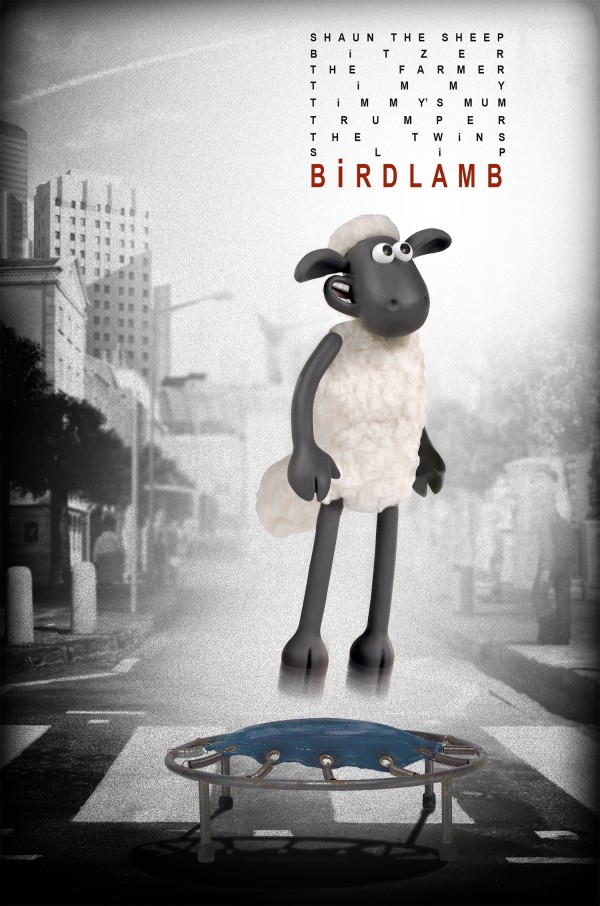 shaun le mouton birdlamb affiche