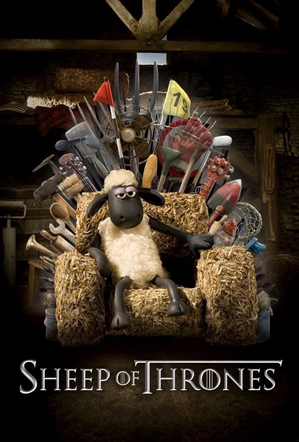 shaun le mouton sheep of thrones affiche