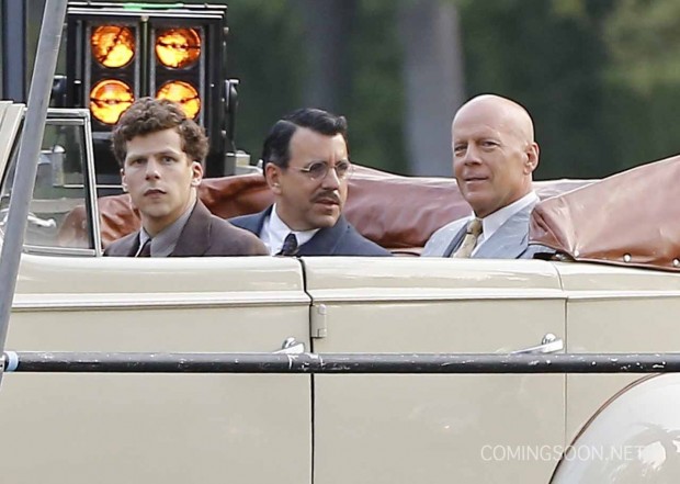 Exclusive... Jesse Eisenberg & Bruce Willis Film A New Woody Allen Movie In Beverly Hills