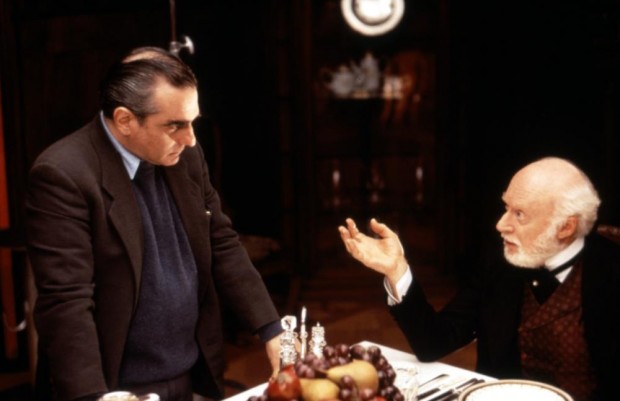 avec Martin Scorsese sur le tournage de Le Temps de l'innocence, ci-dessous dans Le Cercle des poètes disparus