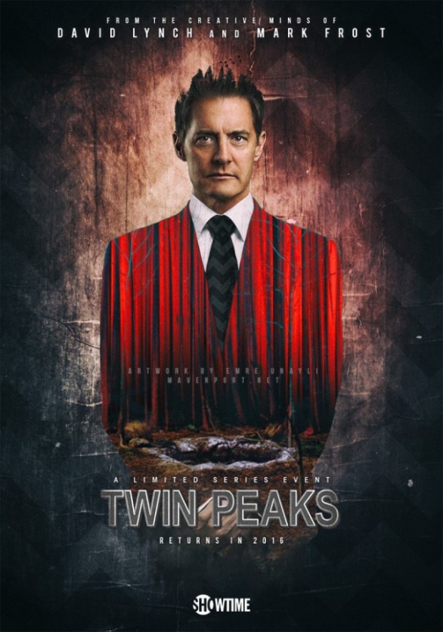 Twin Peaks saison 3 2017 affiche de la série TV de David Lynch
