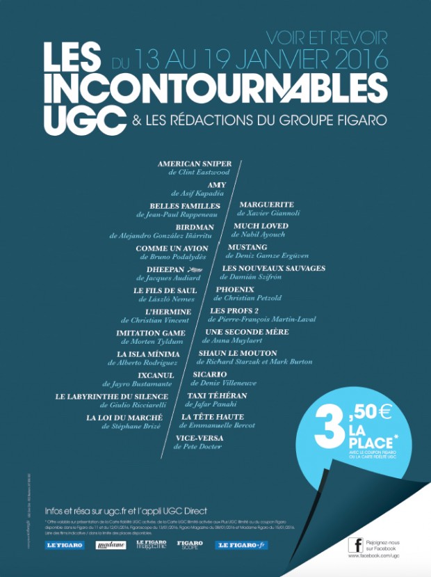 incontournables UGC 2016