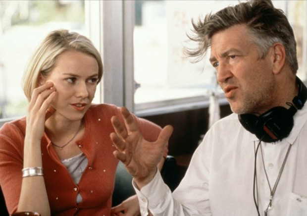 Naomi Watts et David Lynch sur le tournage de Mulholland Drive