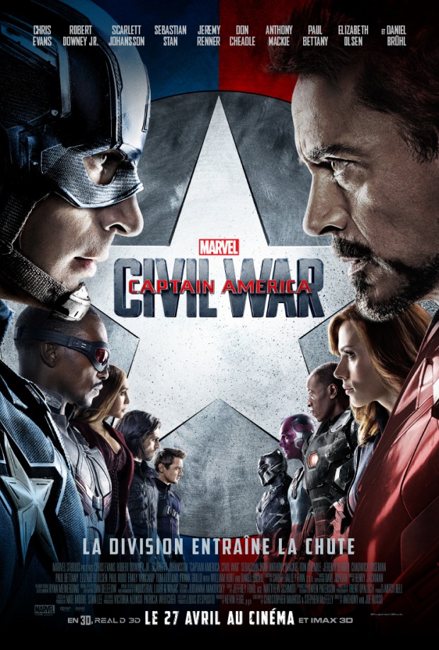 captain america civil war affiche officielle