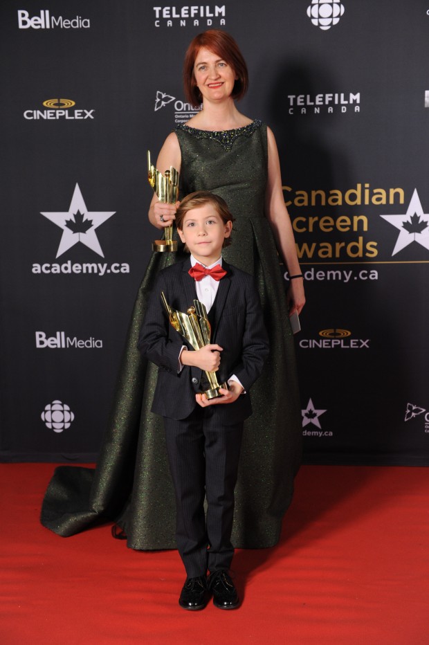 Emma Donoghue et Jacob Tremblay primés pour Room