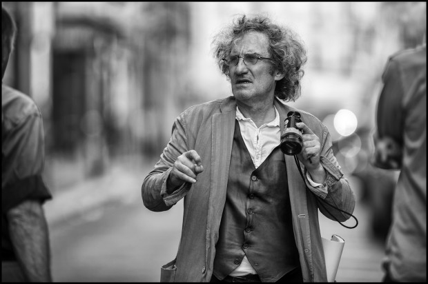 Philippe Garrel sur le tournage de L'Ombre des femmes