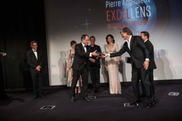 Alba Rohrwacher, Peter Suschitzky, Matteo Garrone, Juliette Binoche et Viggo Mortensen (photo : Pauline Maillet)