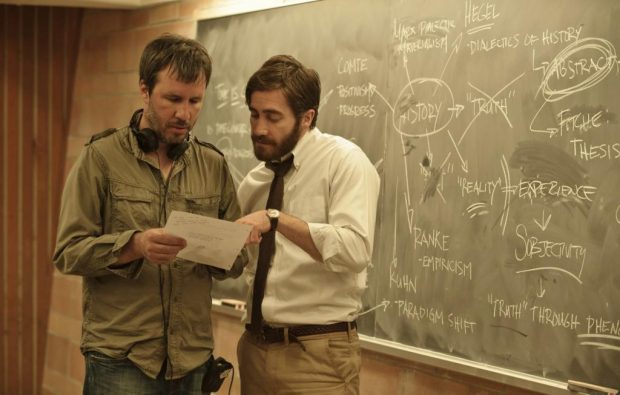 Denis Villeneuve et Jake Gyllenhaal sur le tournage de Enemy
