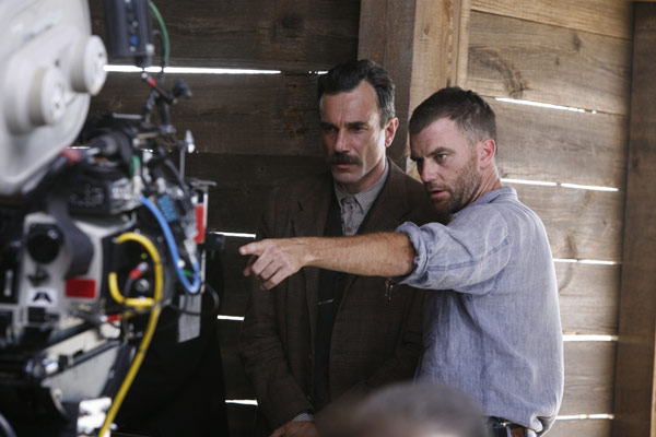 Daniel Day Lewis et Paul Thomas Anderson sur le tournage de There Will Be Blood