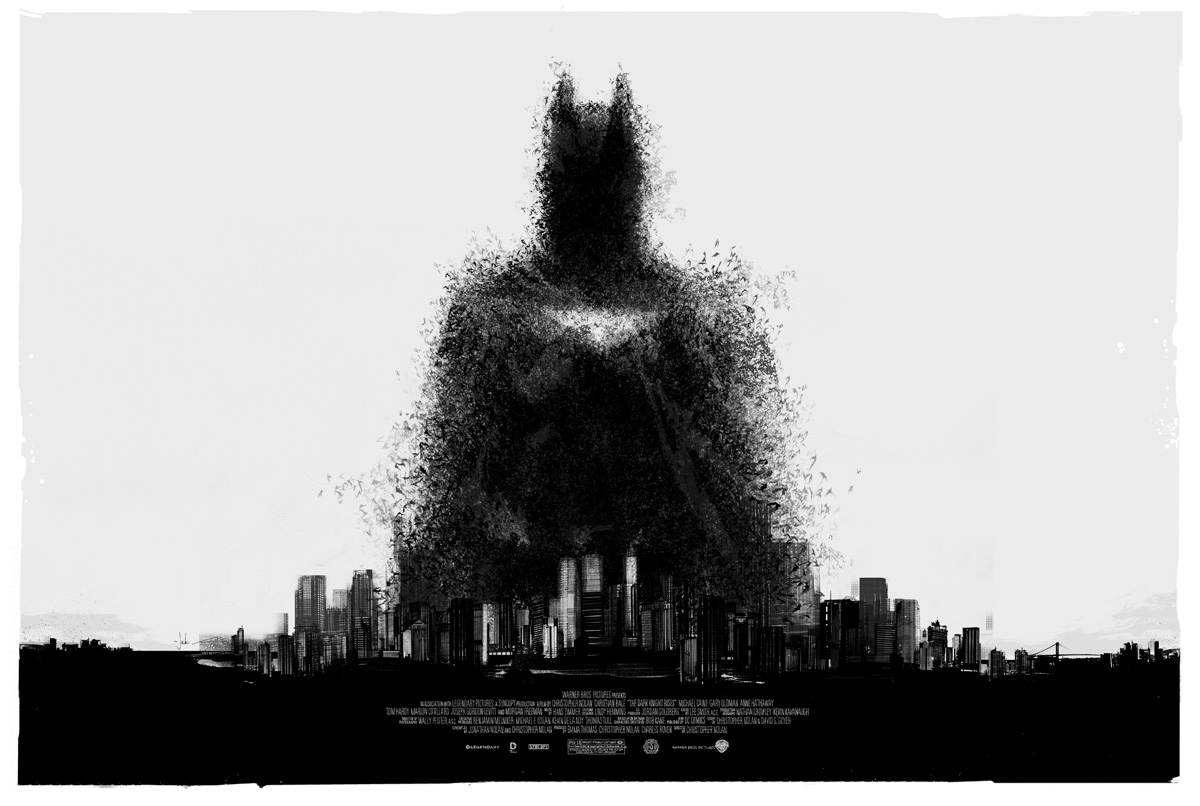 Affiche de Dark Knight Rises par Mondo