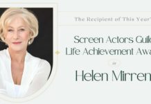 Screen Actors Guild Awards 2022 : Helen Mirren prix honorifique