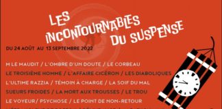 Les Incontournables du suspense au Nouvel Odéon jusqu’au 13 septembre 2022