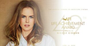 Nicole Kidman lauréate de l’AFI Life Achievement Award 2023